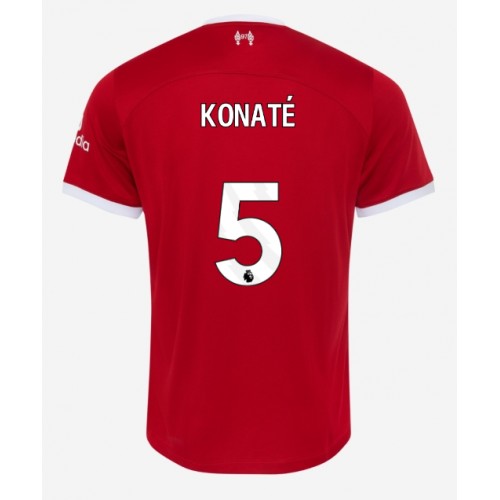 Fotbalové Dres Liverpool Ibrahima Konate #5 Domácí 2023-24 Krátký Rukáv